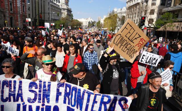 Manifestación 4º aniversario del 15M